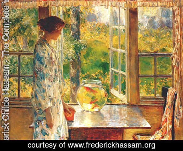Frederick Childe Hassam - Bowl of Goldfish