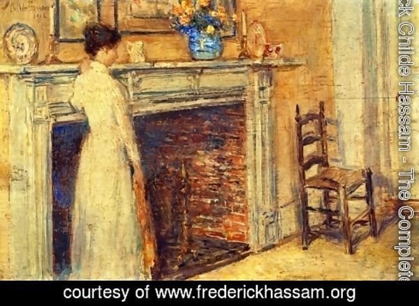 Frederick Childe Hassam - The Fireplace