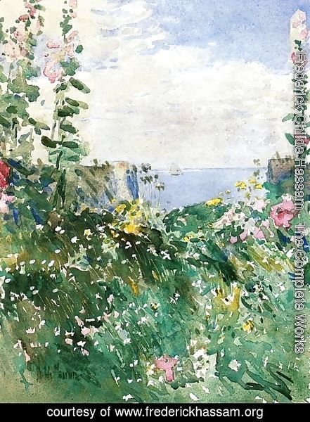 Frederick Childe Hassam - Isles of Shoals Garden, Appledore
