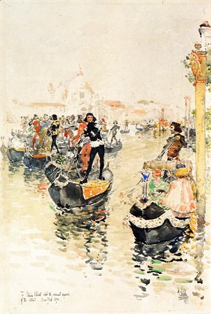Frederick Childe Hassam - A Venetian Regatta