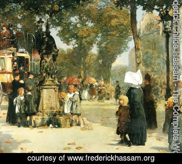 Frederick Childe Hassam - Paris Street Scene