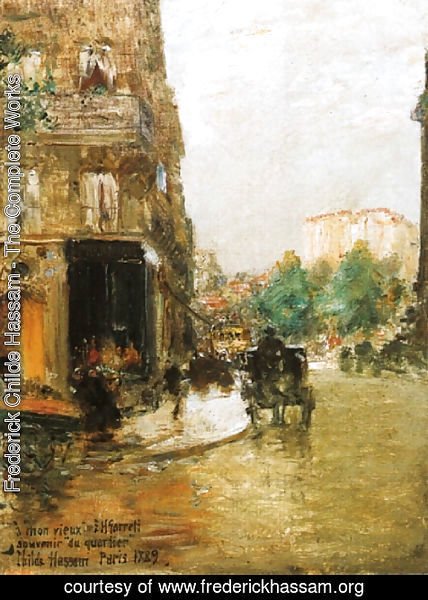 Frederick Childe Hassam - Paris Street Scene I