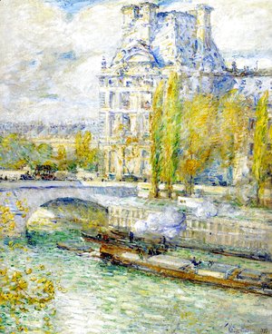 Frederick Childe Hassam - Le Louvre et le Pont Royal