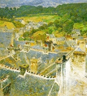 Frederick Childe Hassam - Rooftops: Pont-Aven