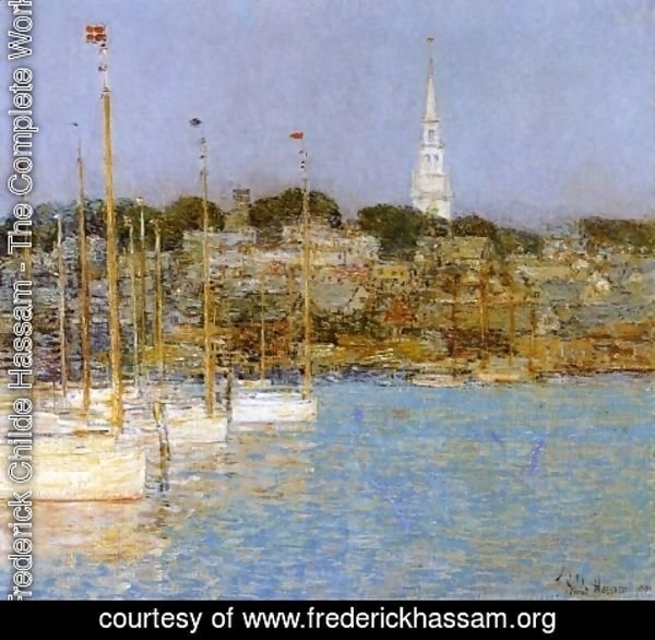 Frederick Childe Hassam - Cat Boats, Newport