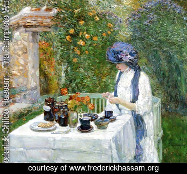 Frederick Childe Hassam - The Terre-Cuite Tea Set