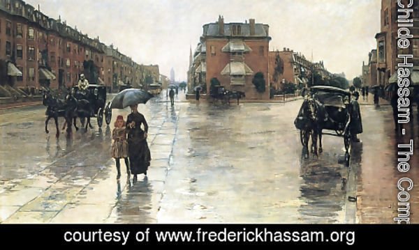Frederick Childe Hassam - Rainy Day, Boston