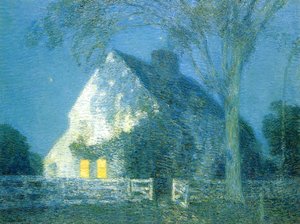 Frederick Childe Hassam - Moolight, the Old House