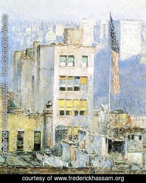 Frederick Childe Hassam - The Flag, Fifth Avenue