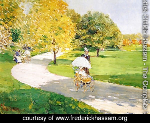 Frederick Childe Hassam - Nurses in the Park