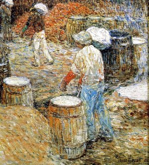 Frederick Childe Hassam - New York Hod Carriers