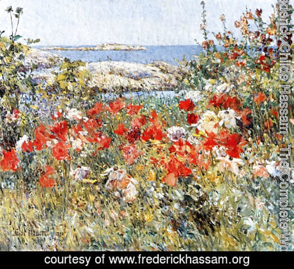 Frederick Childe Hassam - Celia thaxter's Garden, Isles of Shoals, Maine