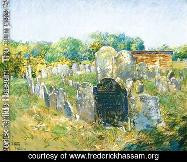 Frederick Childe Hassam - Colonial Graveyard at Lexington