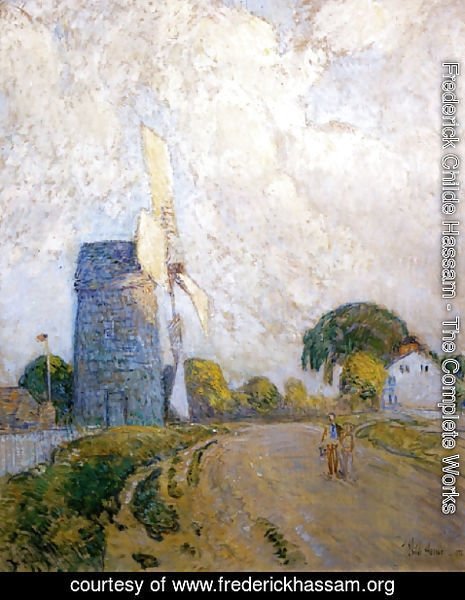 Frederick Childe Hassam - Windmill at Sundown, East Hampton