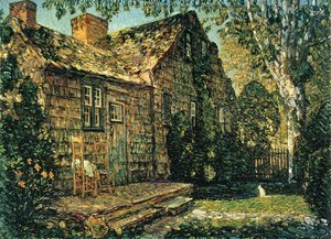 Frederick Childe Hassam - Little Old Cottage, Egypt Lane, East Hampton