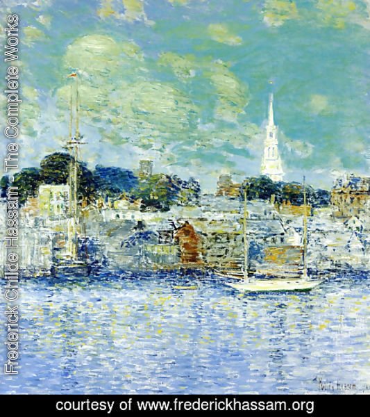 Frederick Childe Hassam - Newport Waterfront