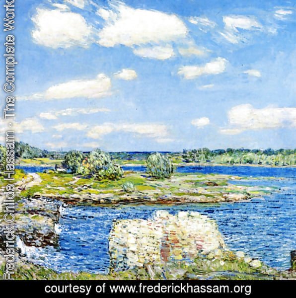 Frederick Childe Hassam - Mill Site and Old Todal Dam, Cos Cob