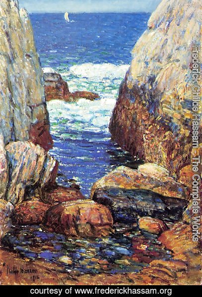 Frederick Childe Hassam - Sea and Rocks, Appledore, Isles of Shoals