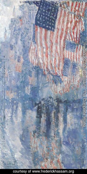 Frederick Childe Hassam - The Avenue In The Rain 1917