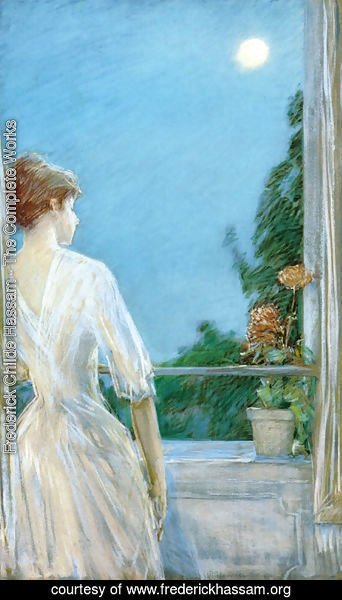 Frederick Childe Hassam - On the Balcony