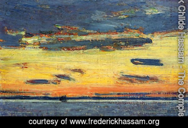 Frederick Childe Hassam - Sunset on the Sea