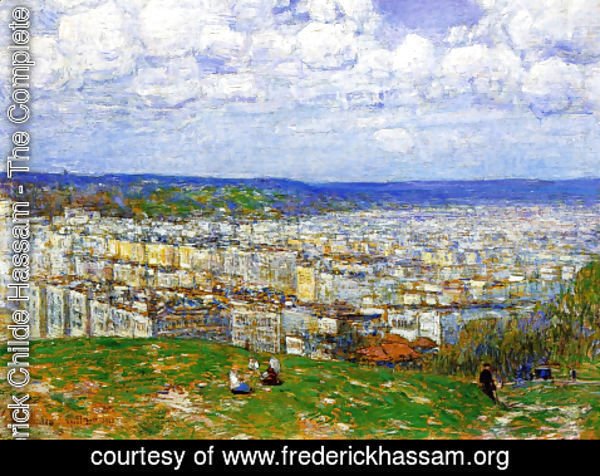 Frederick Childe Hassam - View of New York from the Top of Fort George