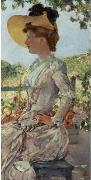 Frederick Childe Hassam - Evelyn Benedict At The Isles Of Shoals