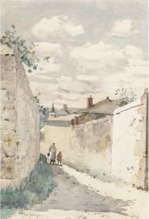 Frederick Childe Hassam - Street - Auvers Sur L'Oise