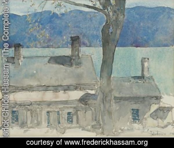 Frederick Childe Hassam - Old House, Newburgh, New York