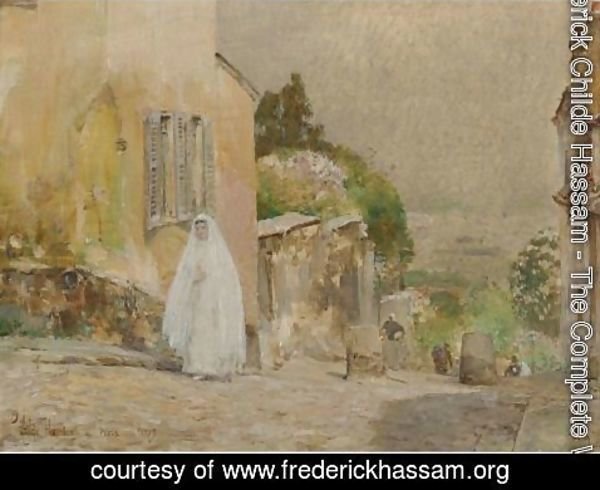 Frederick Childe Hassam - Spring Morning, Rue Mt. Cenis Montmartre