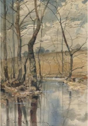 Frederick Childe Hassam - Woodland Pond