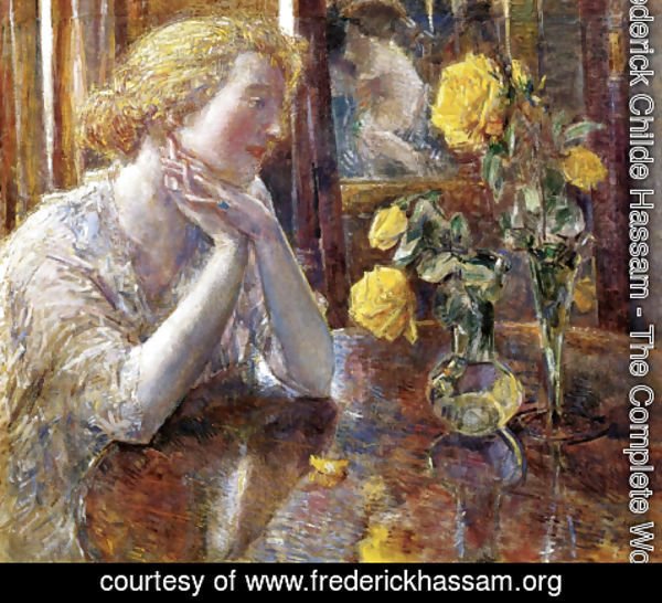 Frederick Childe Hassam - Marechal Niel Roses