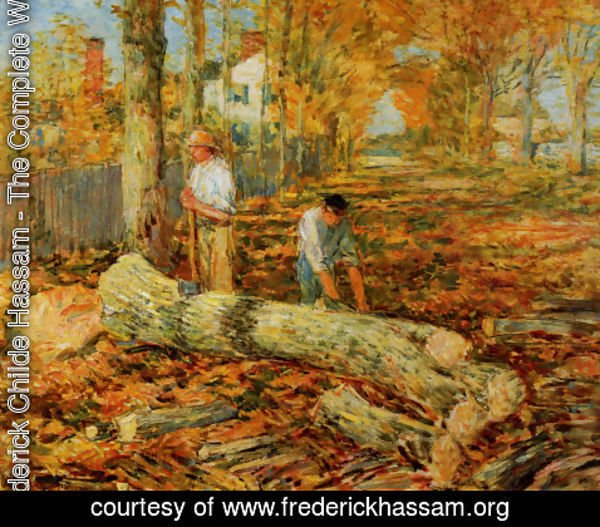 Frederick Childe Hassam - Lumbering