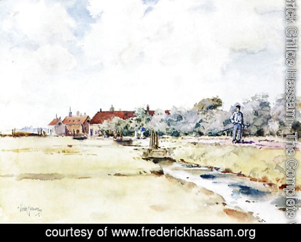 Frederick Childe Hassam - Canal Scene