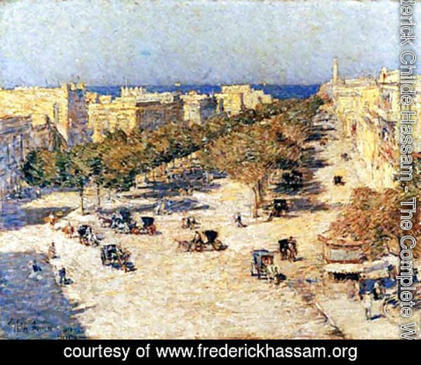 Frederick Childe Hassam - View of the Paseo del Prado