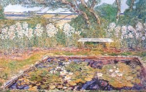 Frederick Childe Hassam - A long island garden